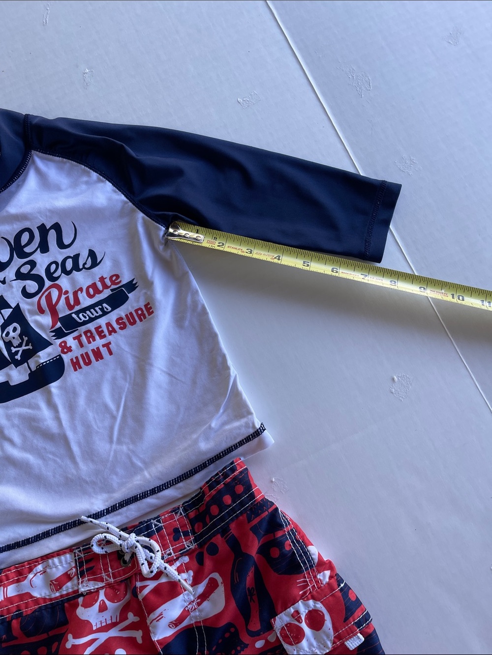 Carter's Navy & Red Pirate Rash Guard Set - Picture 8 of 9